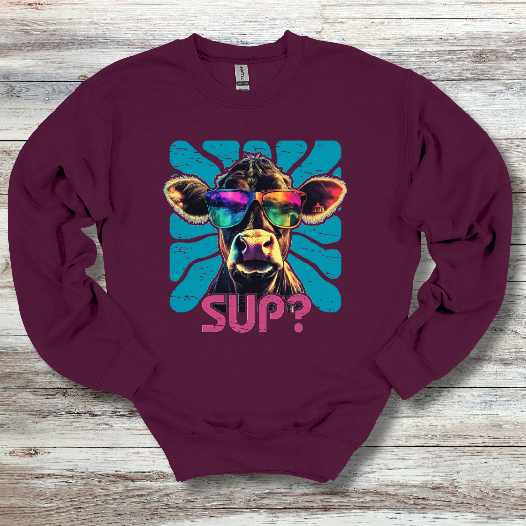 Cow Sup? Sweatshirt | Gift Ideas for Farmers