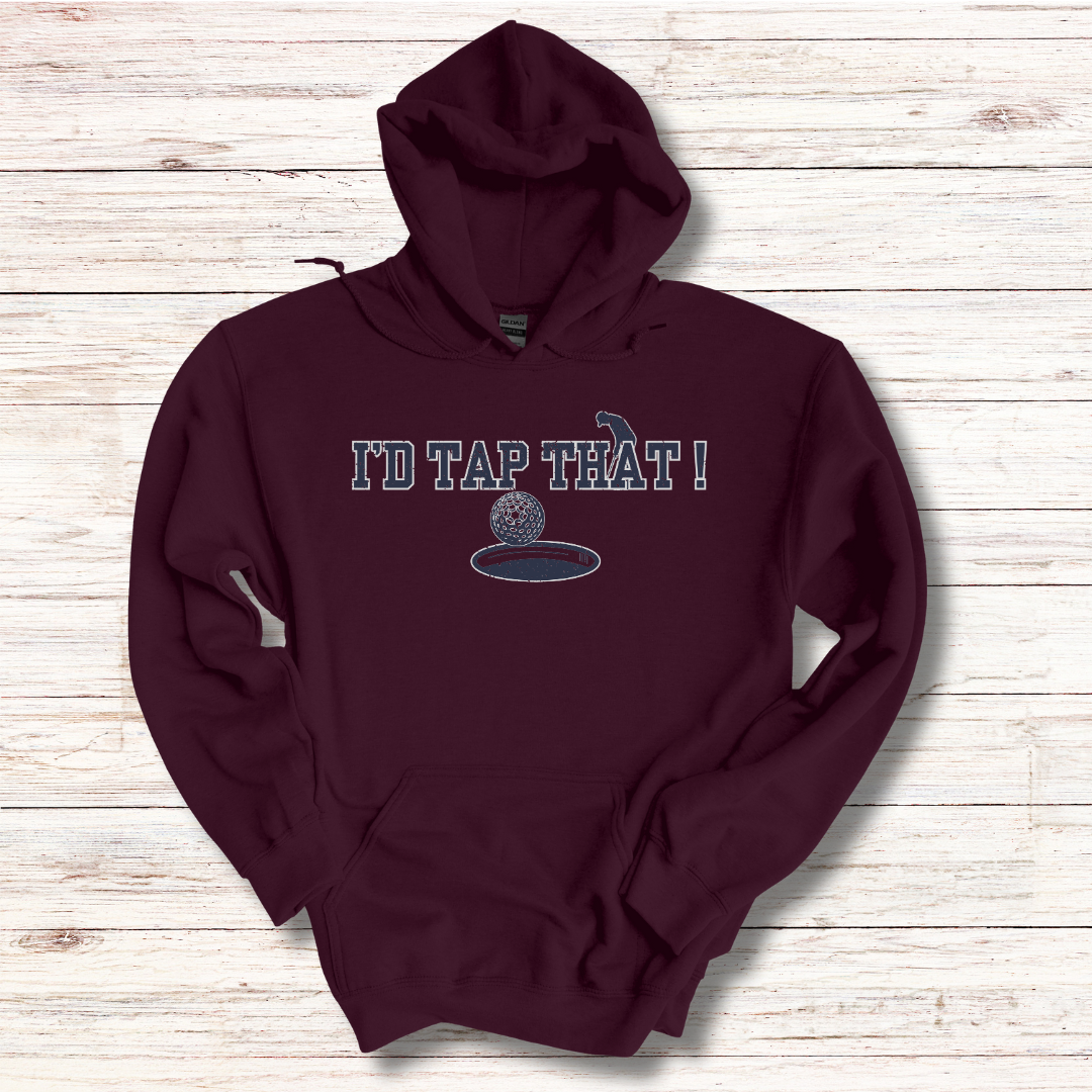 I'd Tap That Long-Sleeve Hoodie | Golfer Gift