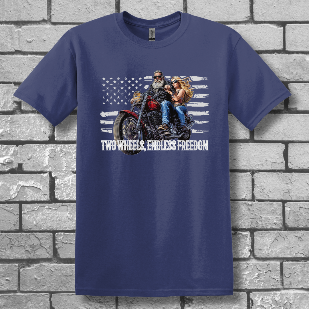 Two Wheels, Endless Freedom T-Shirt