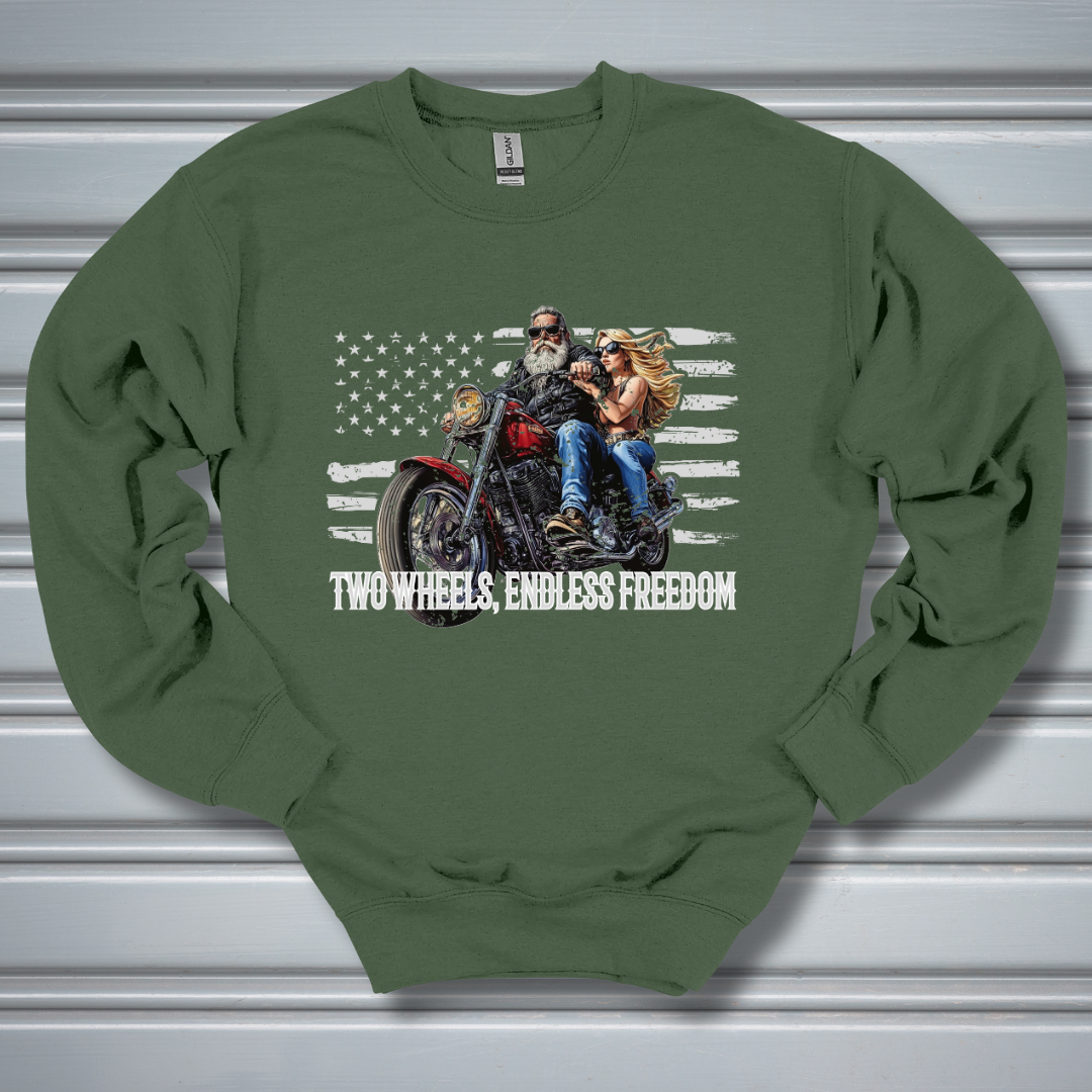 Two Wheels, Endless Freedom Sweatshirt