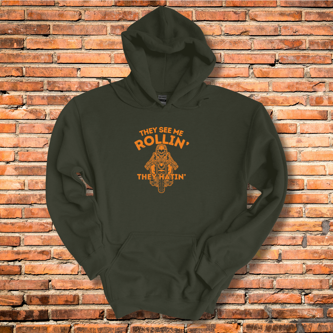 They See Me Rollin They Hatin Motorcycle Hoodie | Biker Gift