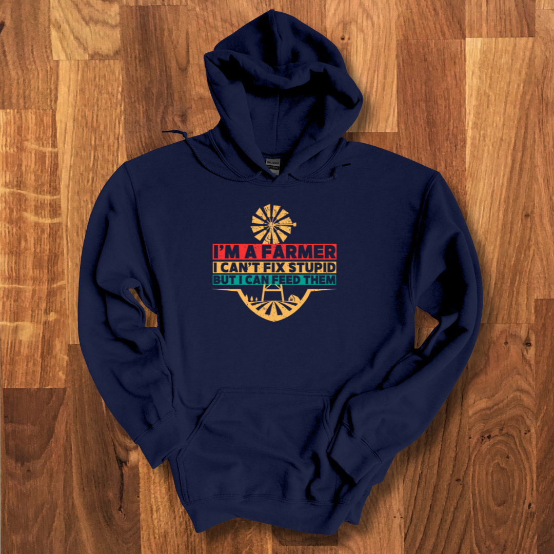 I'm A Farmer Long-Sleeve Hoodie | Gift Ideas for Farmers