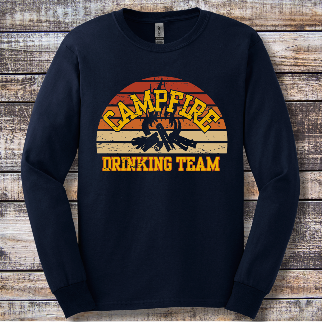 Campfire Drinking Team Long Sleeve Tee | Campfire Beers