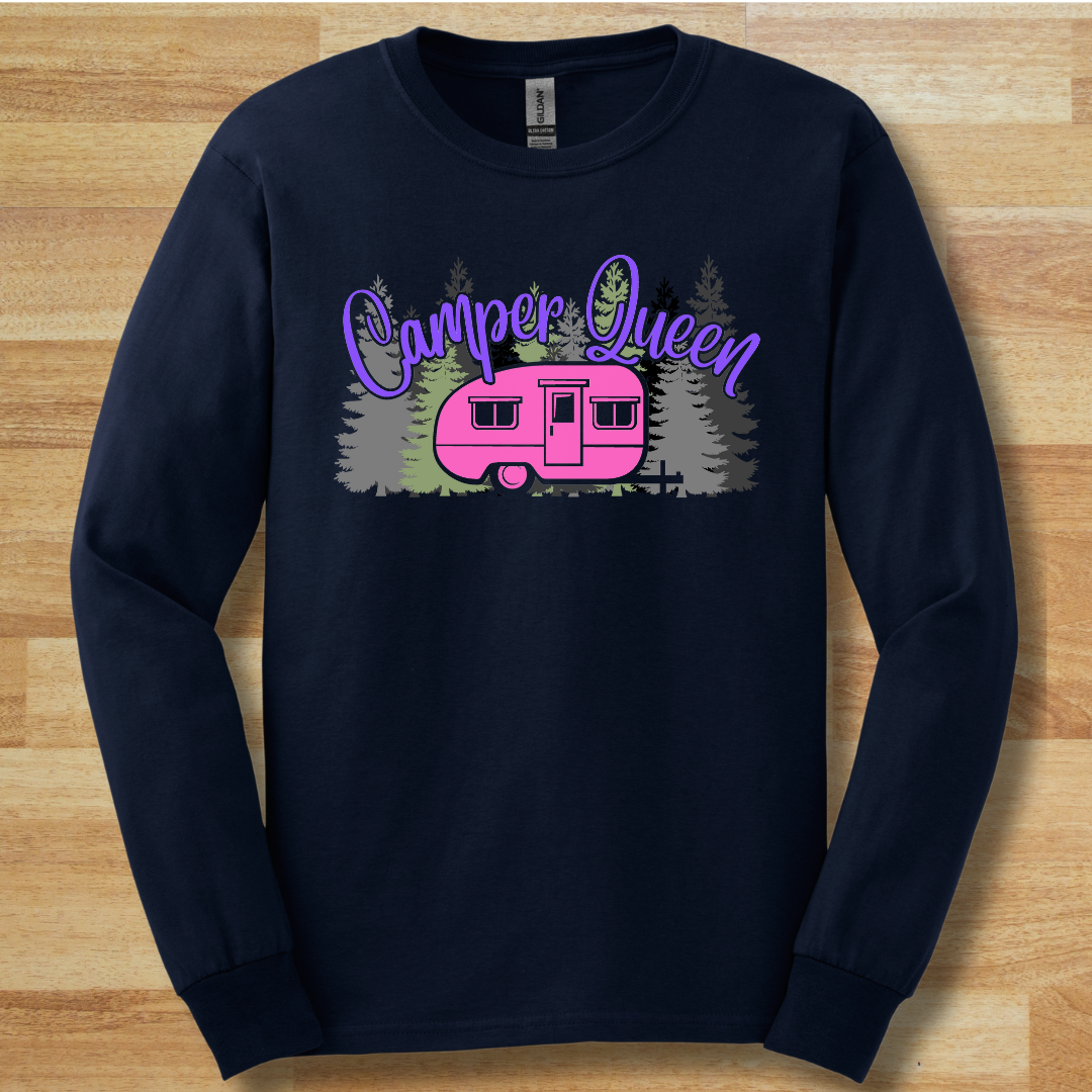 Camper Queen Long Sleeve Tee