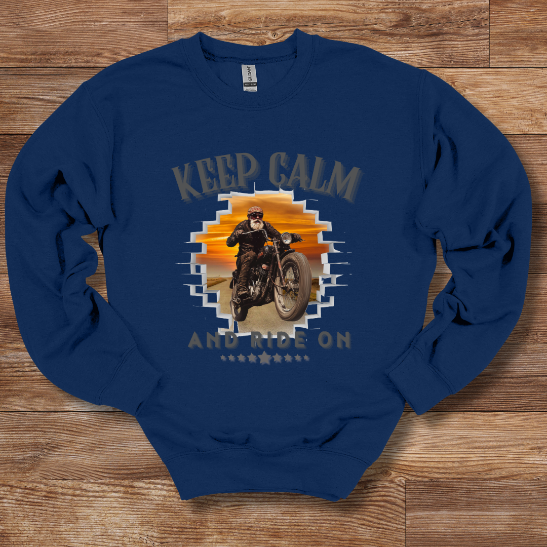 Keep Calm and Ride On Sweatshirt