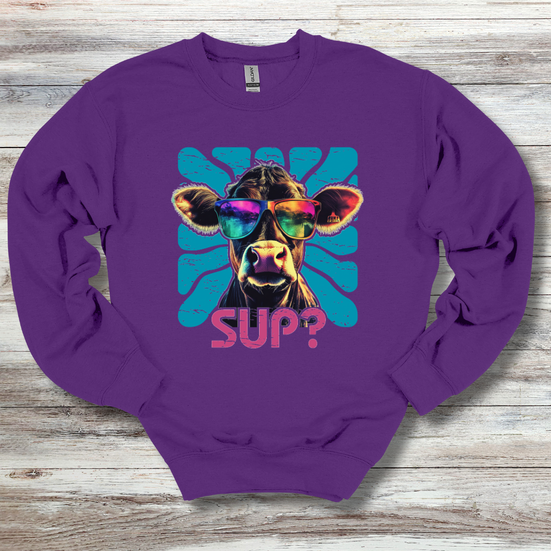 Cow Sup? Sweatshirt | Gift Ideas for Farmers
