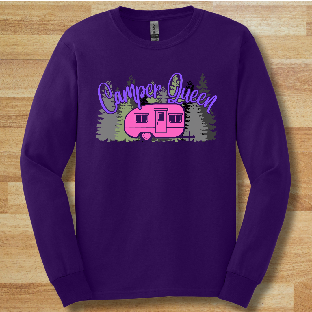 Camper Queen Long Sleeve Tee