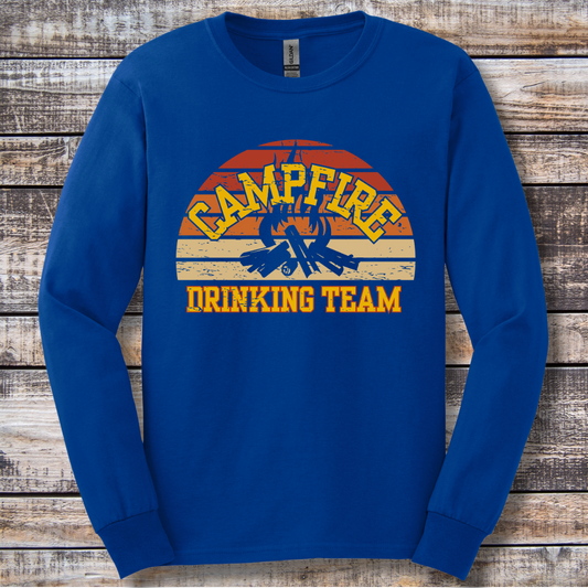 Campfire Drinking Team Long Sleeve Tee | Campfire Beers