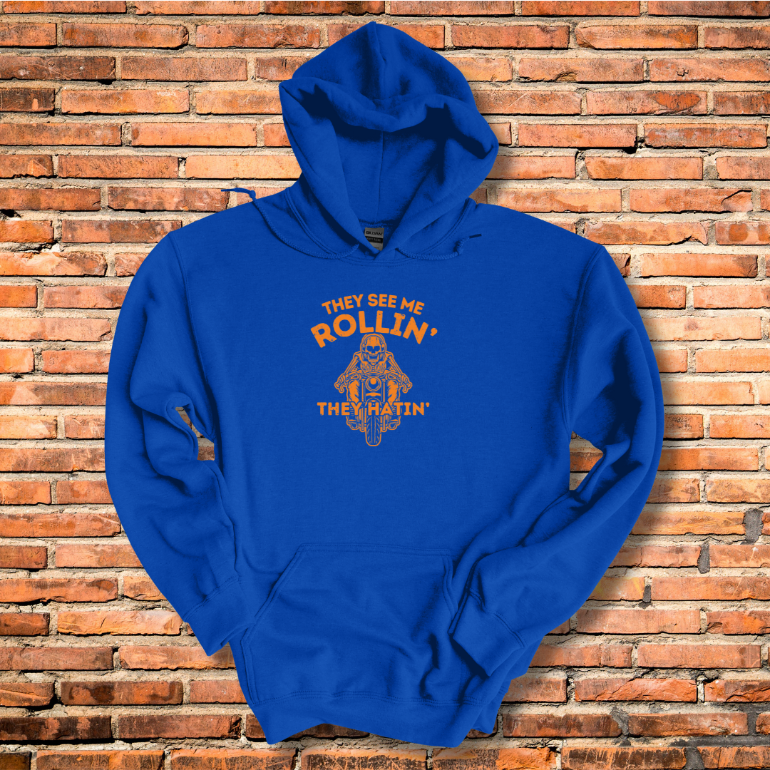 They See Me Rollin They Hatin Motorcycle Hoodie | Biker Gift