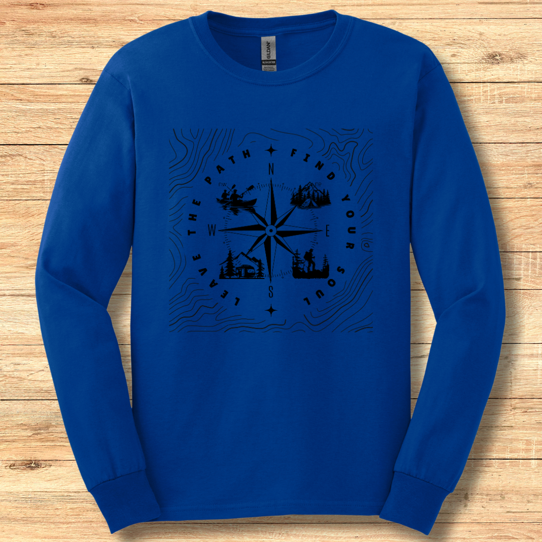 Leave The Path Find Your Soul Long Sleeve Tee | Camping Gift Ideas