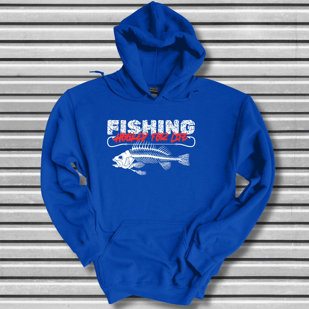 Fishing Hooked For Life Long-Sleeve Hoodie | Best Fishing Gifts