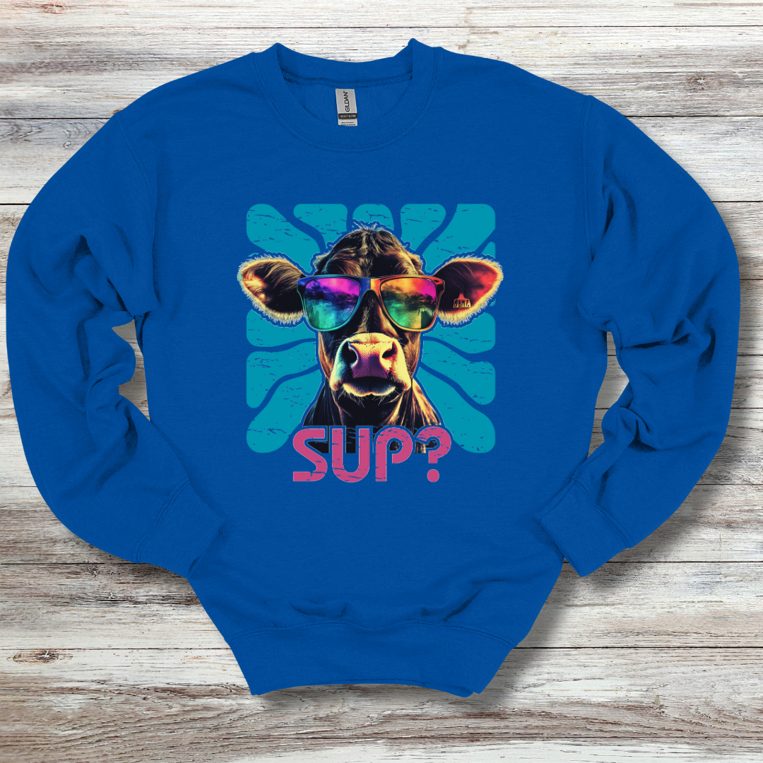 Cow Sup? Sweatshirt | Gift Ideas for Farmers