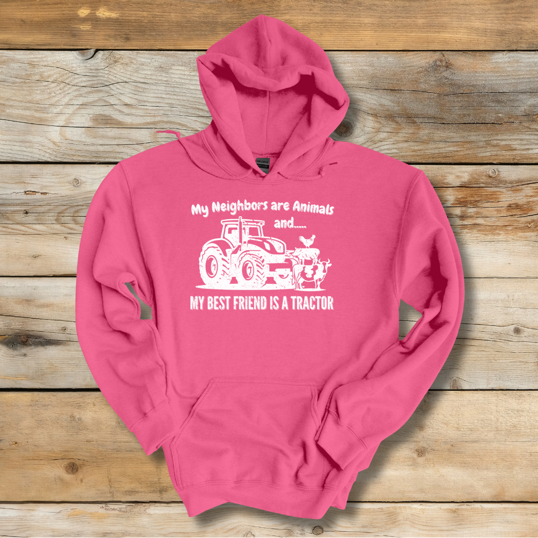 My Neighbors Are Animals Long-Sleeve Hoodie | Gift Ideas for Farmers