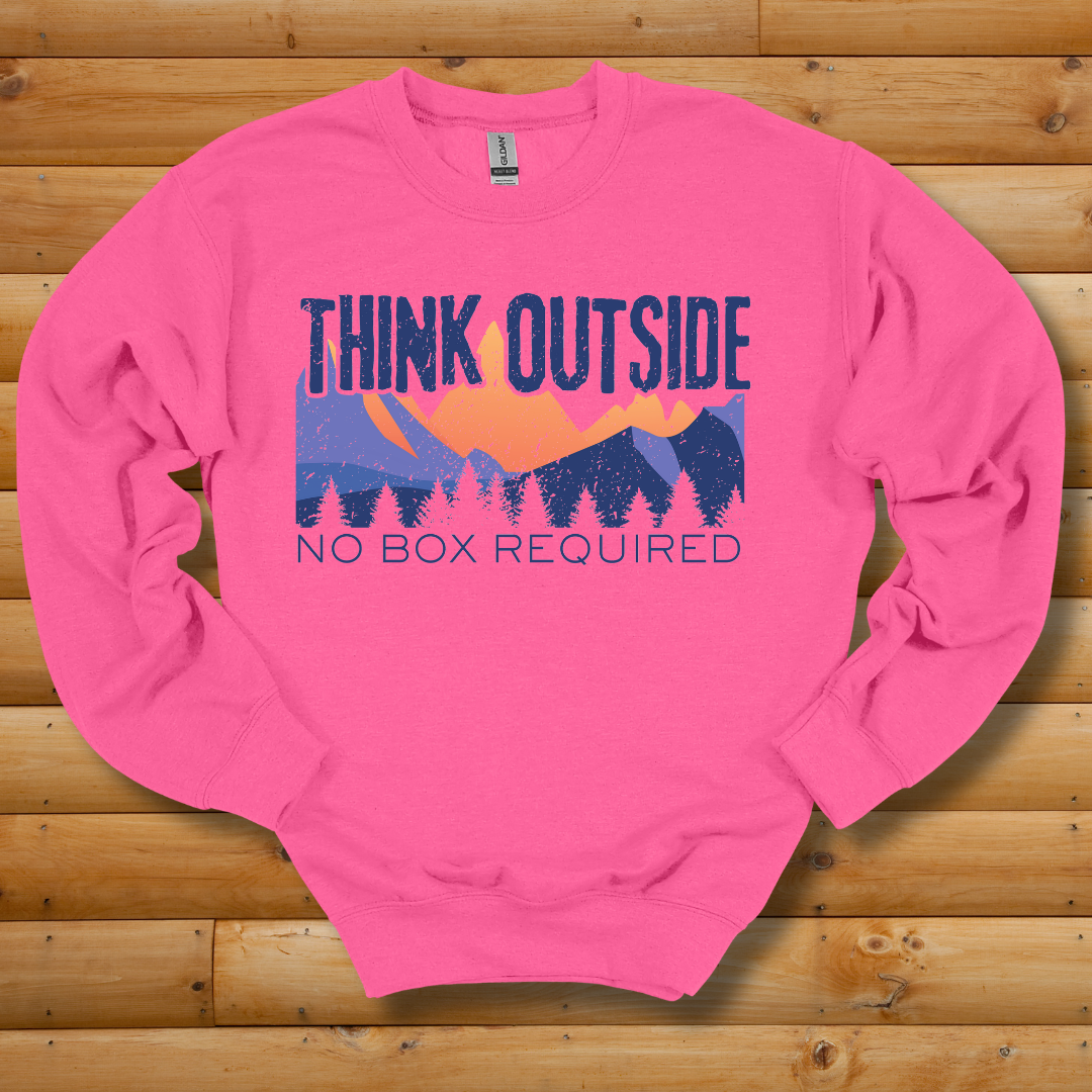 Think Outside Sweatshirt | Camping Gift Ideas