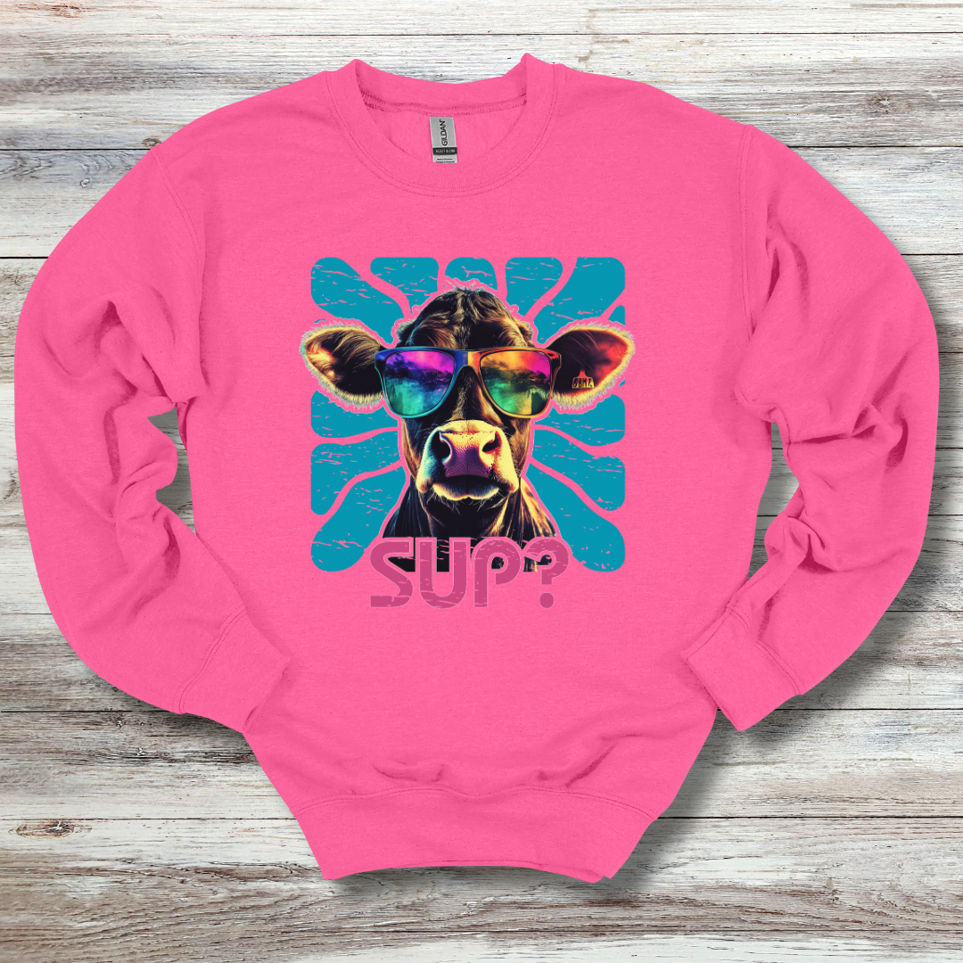 Cow Sup? Sweatshirt | Gift Ideas for Farmers