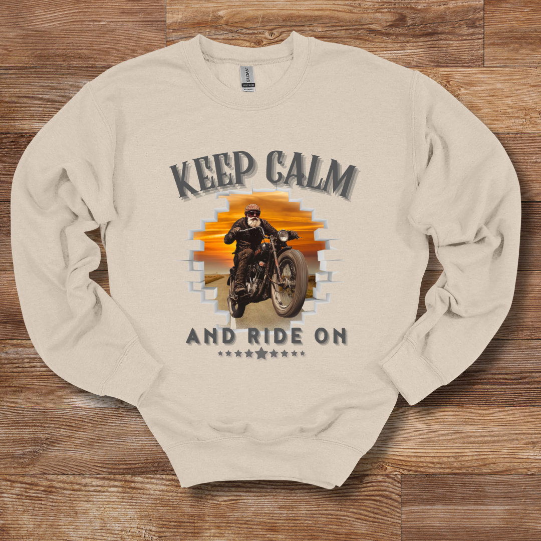 Keep Calm and Ride On Sweatshirt