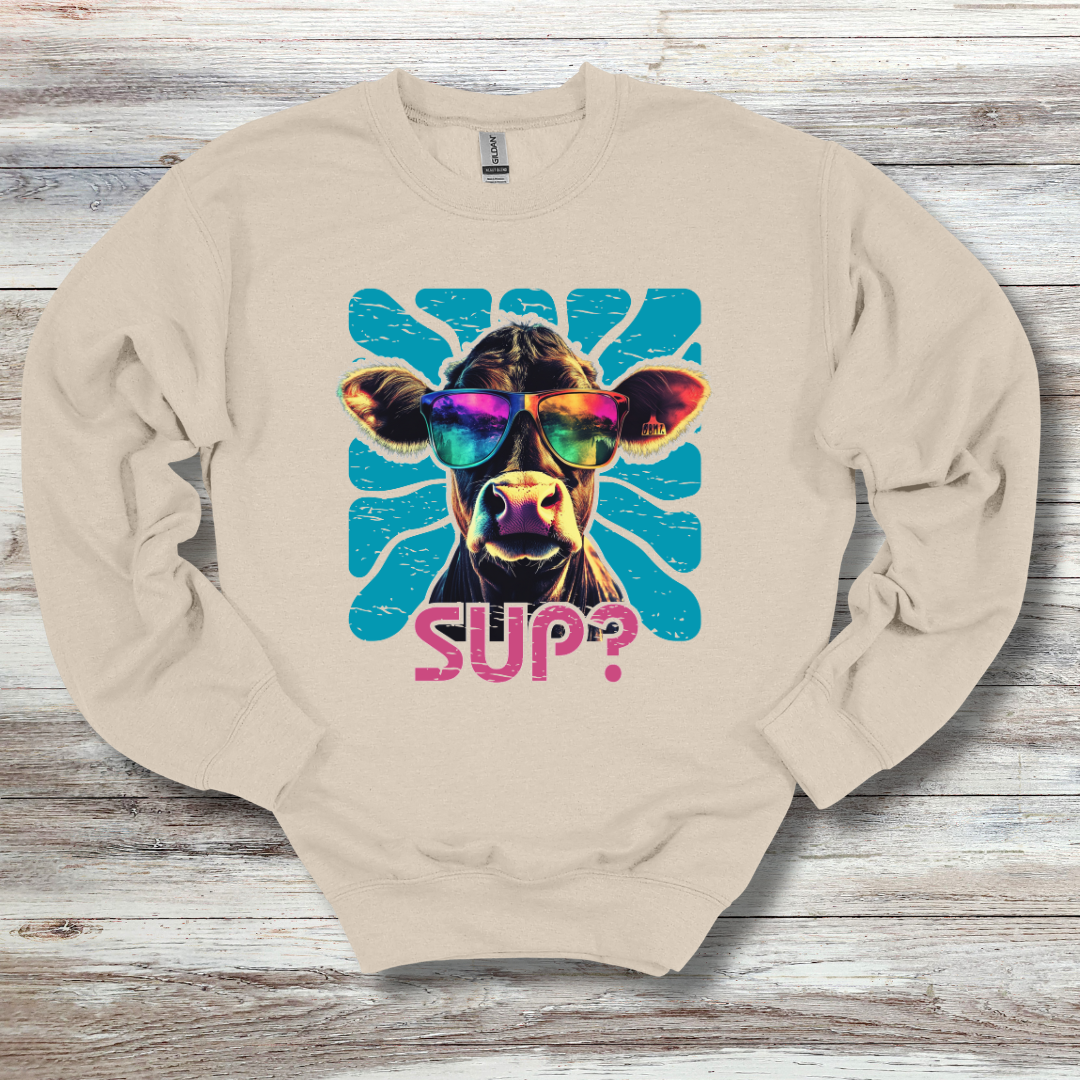 Cow Sup? Sweatshirt | Gift Ideas for Farmers