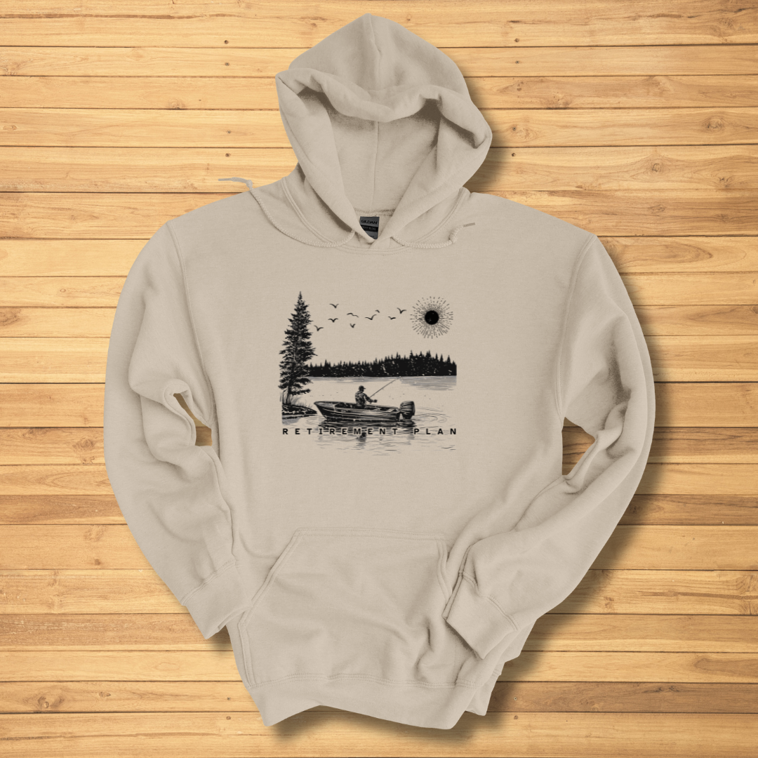 Fishing Retirement Plan Long-Sleeve Hoodie