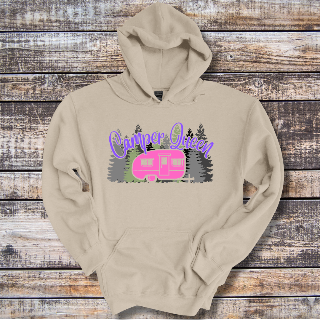 Camper Queen Long-Sleeve Hoodie