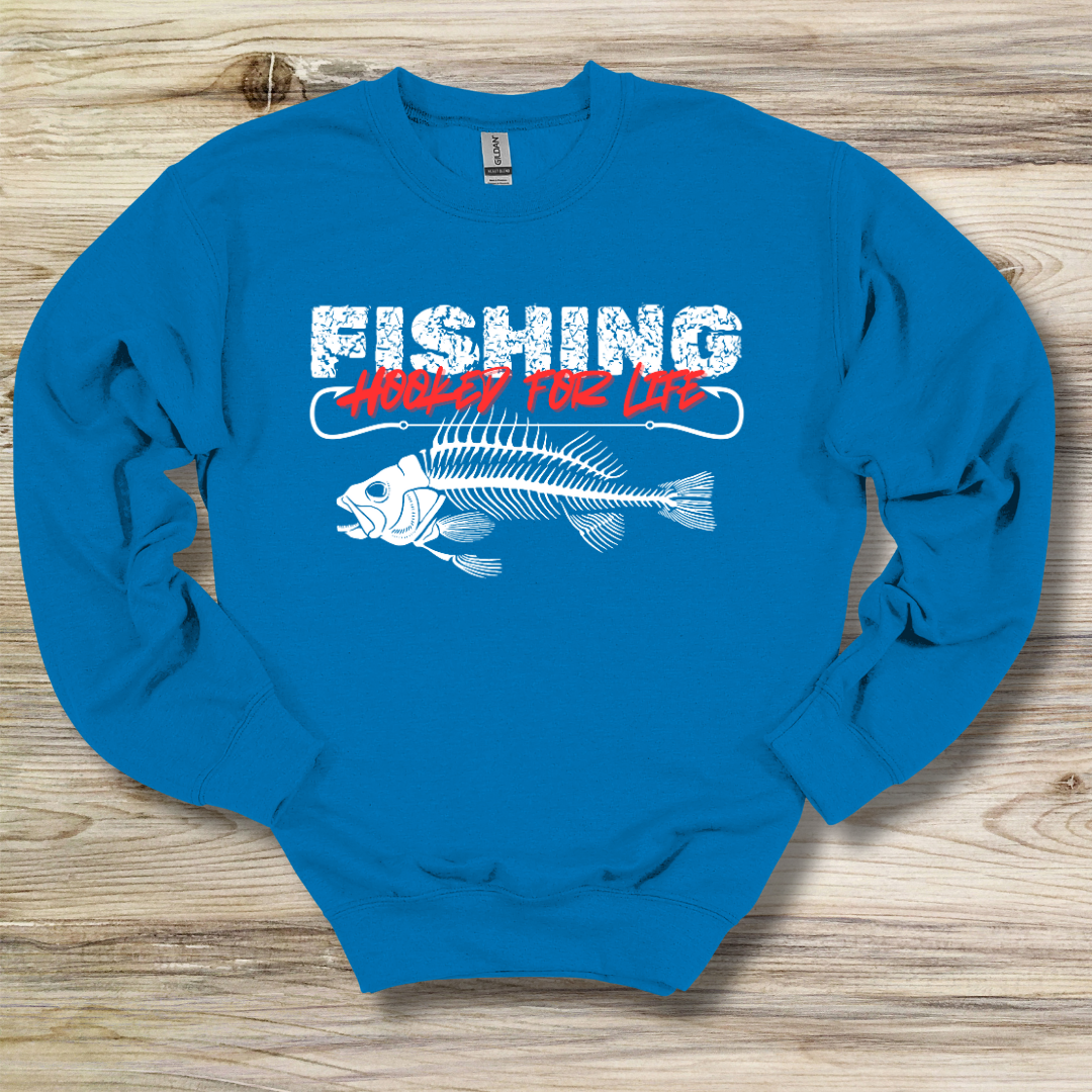 Fishing Hooked For Life Sweatshirt | Best Fishing Gifts