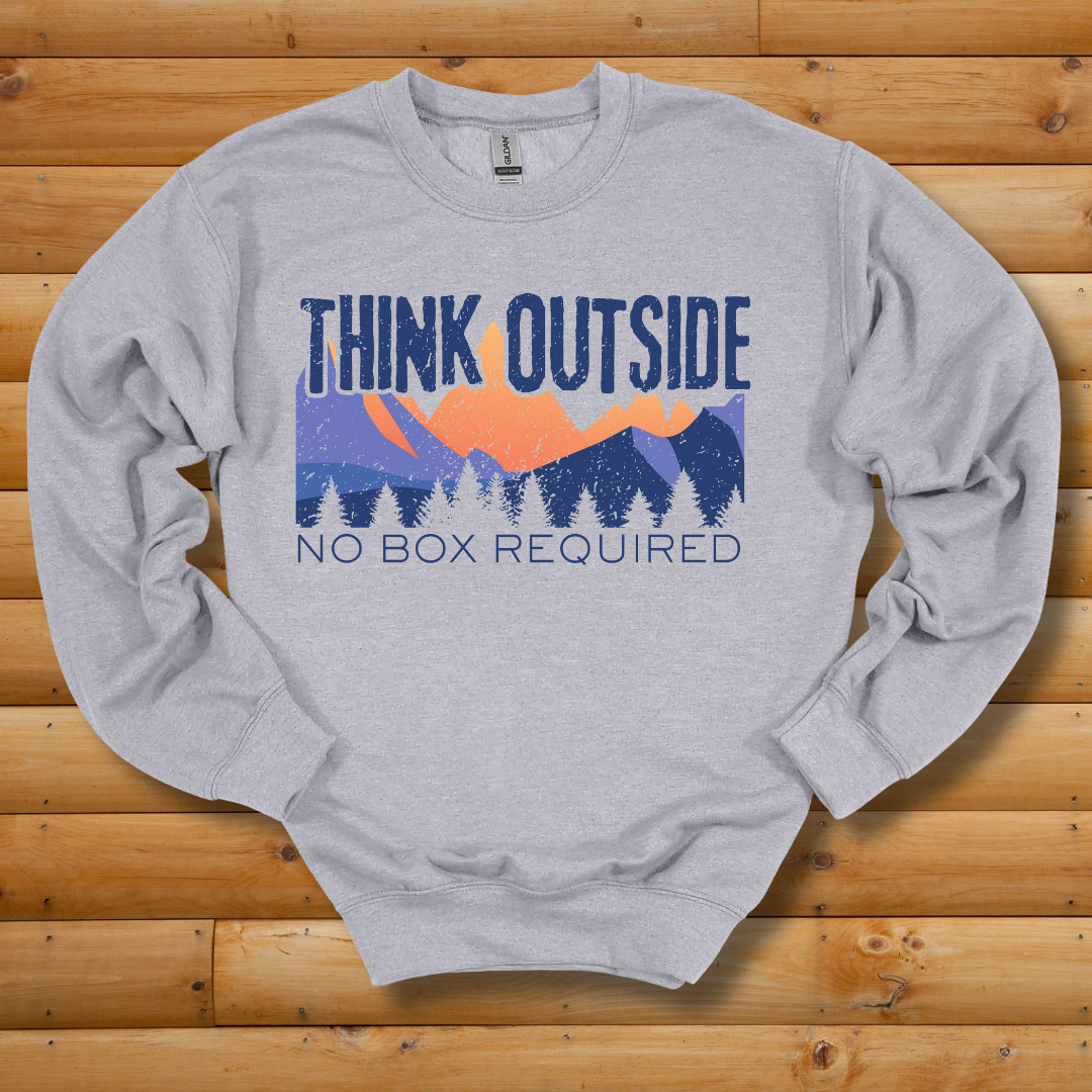 Think Outside Sweatshirt | Camping Gift Ideas