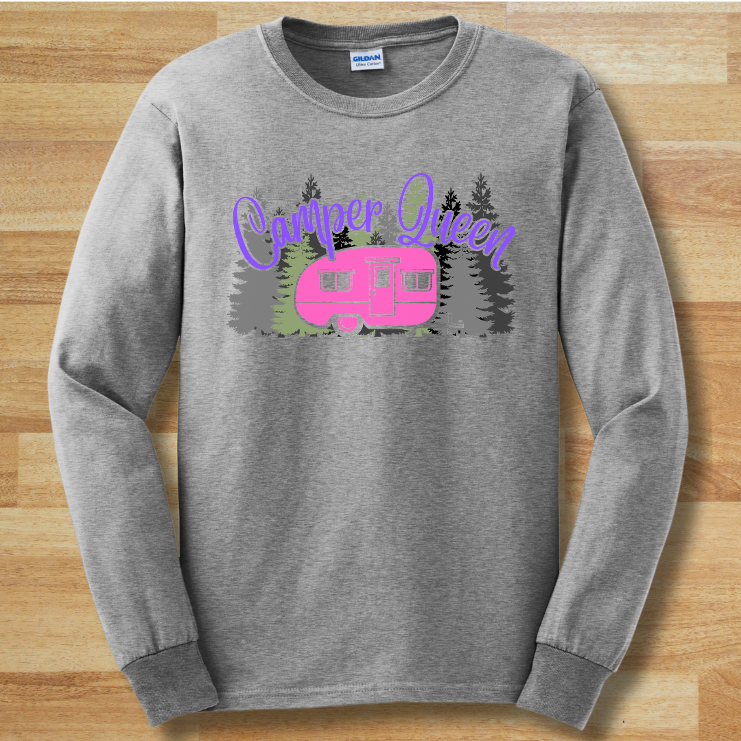 Camper Queen Long Sleeve Tee