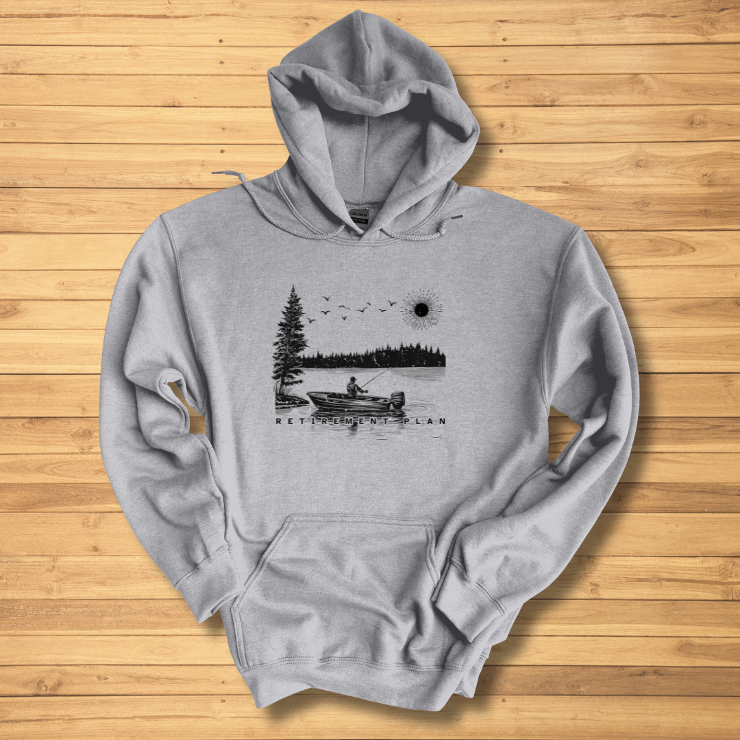 Fishing Retirement Plan Long-Sleeve Hoodie