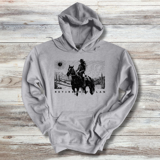 Horseback Retirement Plan Female Long-Sleeve Hoodie