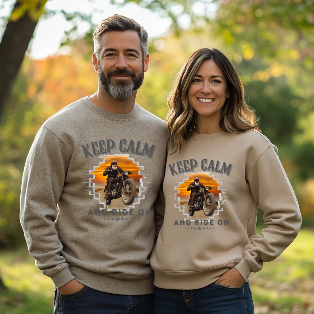 Keep Calm and Ride On Sweatshirt