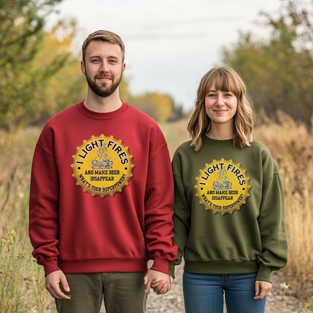 I Light Fires and Make Beer Disappear Sweatshirt