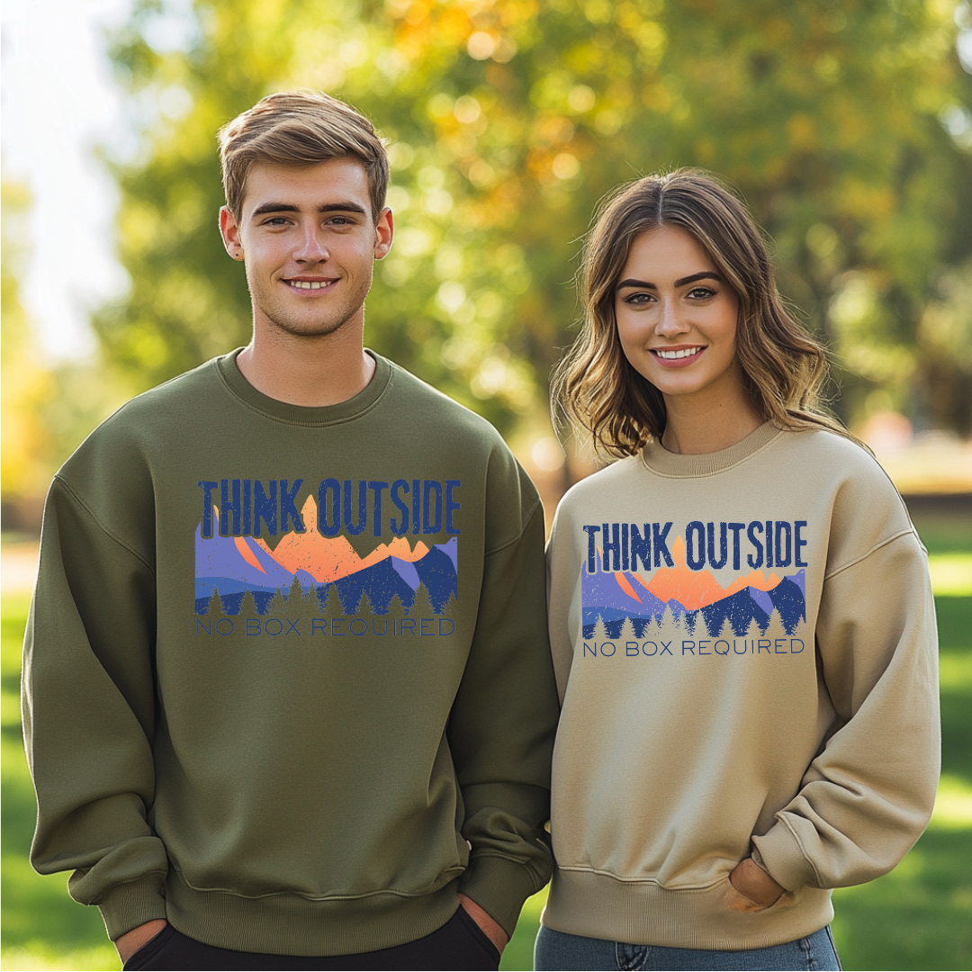 Think Outside Sweatshirt | Camping Gift Ideas