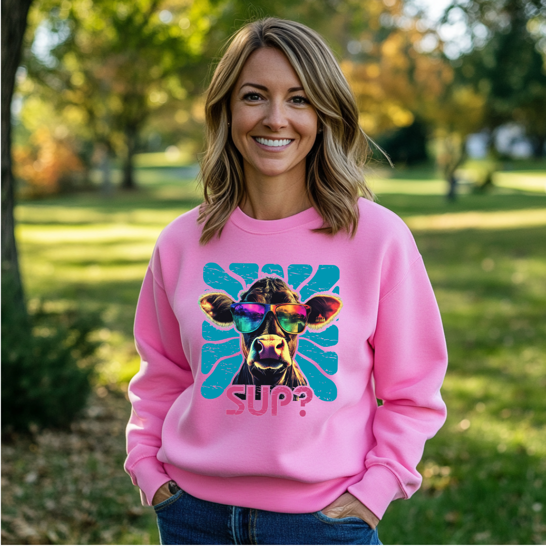 Cow Sup? Sweatshirt | Gift Ideas for Farmers