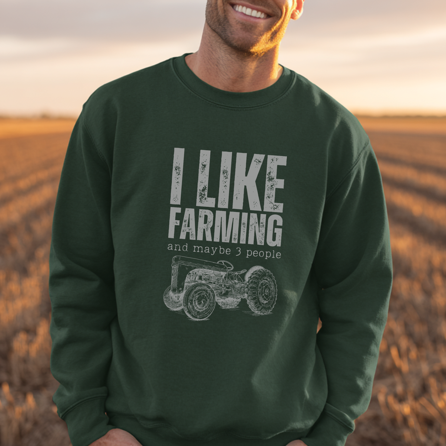 I Like Farming Sweatshirt | Tractor Sweatshirt