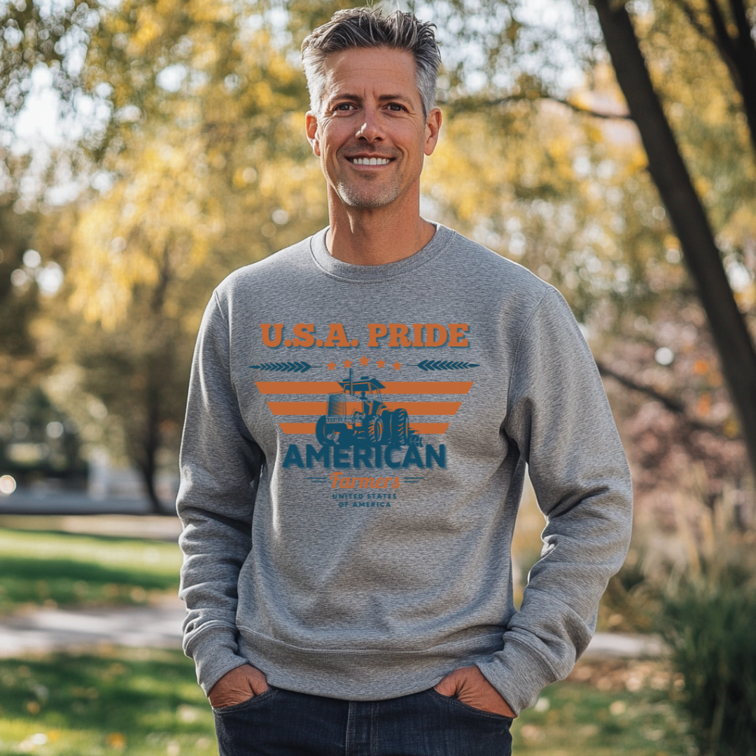 USA Pride American Farmers Sweatshirt | Gift Ideas for Farmers