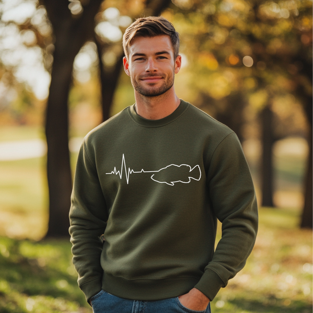 Fishing Heartbeat Sweatshirt | Best Fishing Gifts