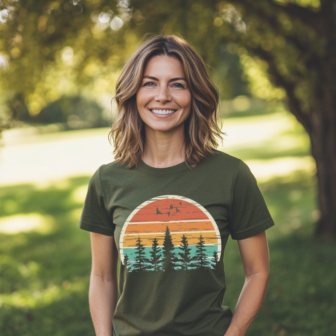 Nature Retro Vibe T-Shirt | Camping Gift Ideas