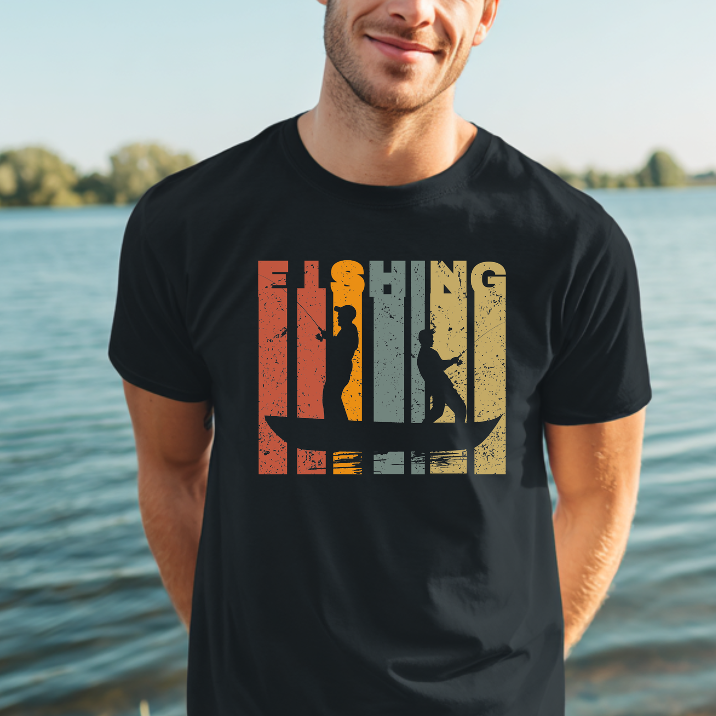 Fishing Grunge T-Shirt | Fishing T Shirt
